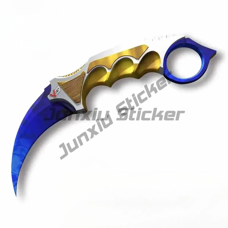 Виниловые наклейки для CS GO Karambit Knife Fade автомобильные модные водонепроницаемые