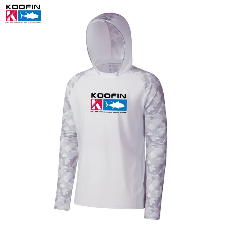 

Толстовка KOOFIN с капюшоном, рыболовная рубашка с длинным рукавом, рыболовный костюм, одежда для рыбалки с УФ-защитой, летняя быстросохнущая ф...