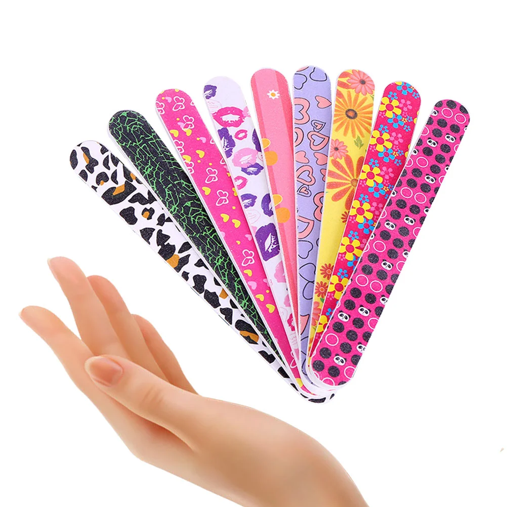 

Nail File Double Sided Board Fingernail Files Polish Precision Nails Smooth Printing Buffermanicure Care Emery Block Colorful