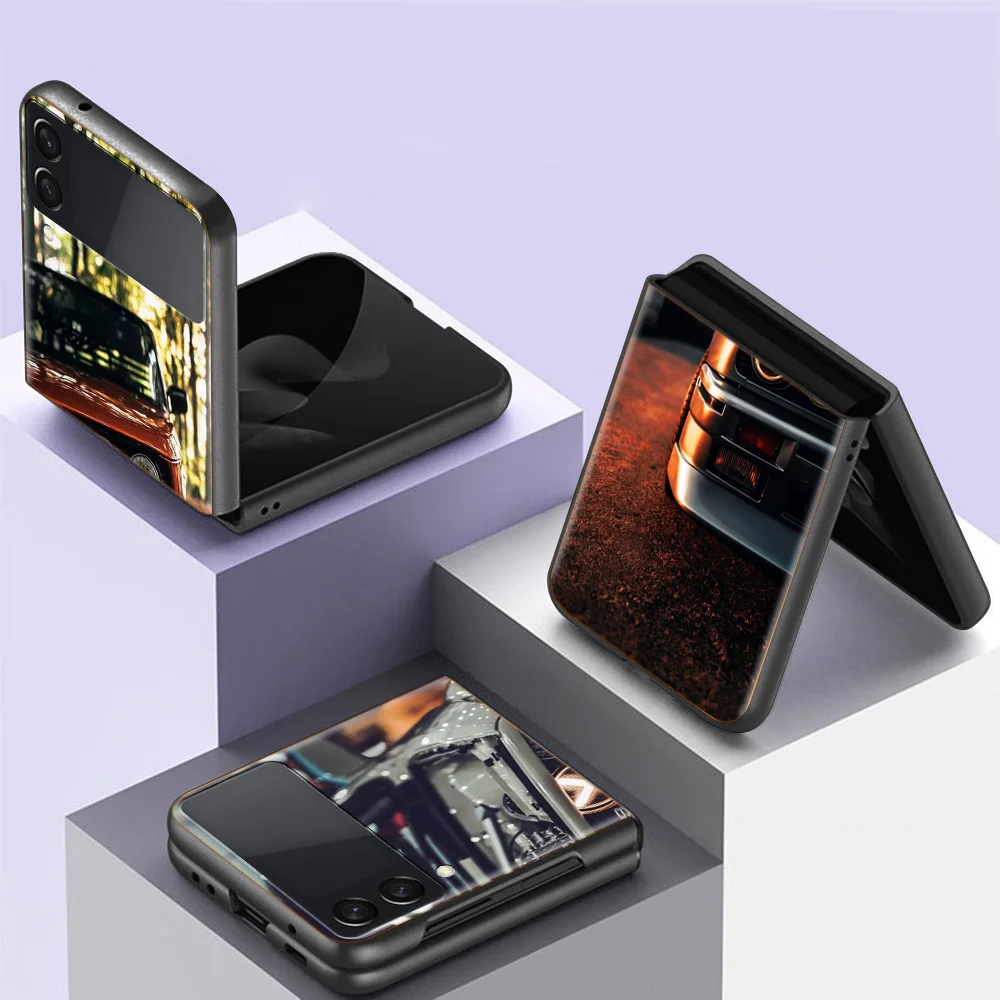 Автомобильный чехол для телефона B- Bmwes-S E30 Fundas Samsung Galaxy Z Flip 5 6 4 3 5G с задней крышкой