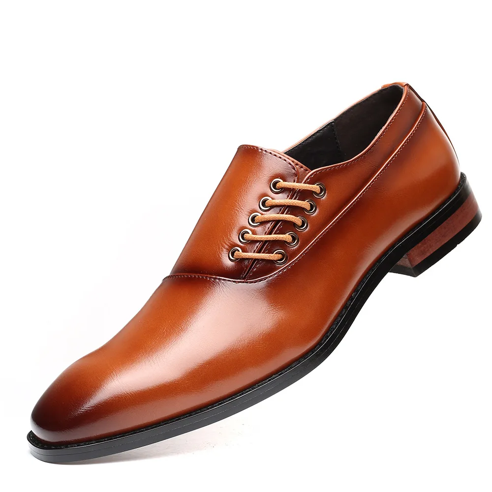 

British Style Men's Fashion Trend Business Dress Leather Shoes Plus Size 38-48 Men's Wedding Party Leather Shoes Zapatos Hombre