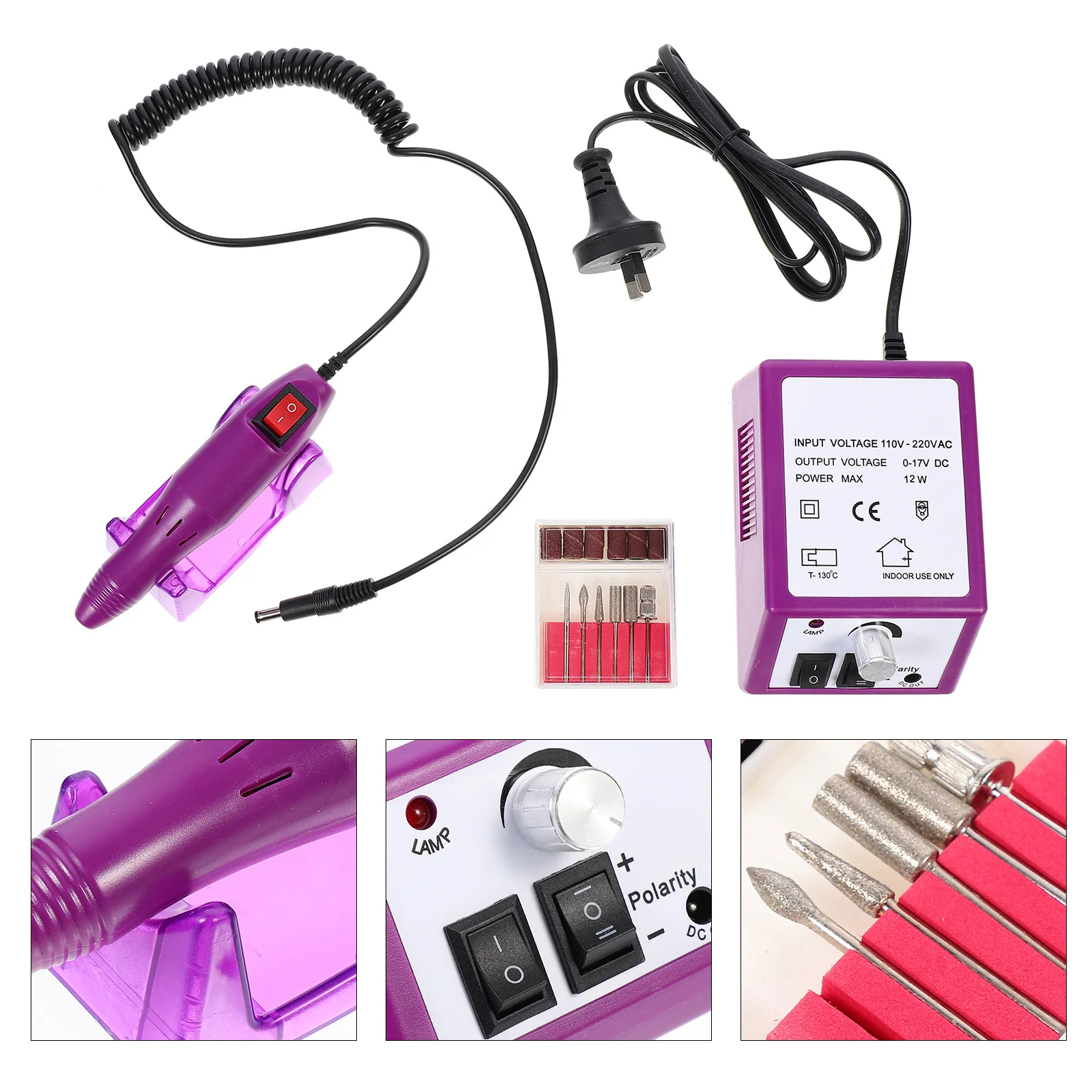 

Professional Electric Nail Drill Machine Nail File Polishing Machine AU Plug