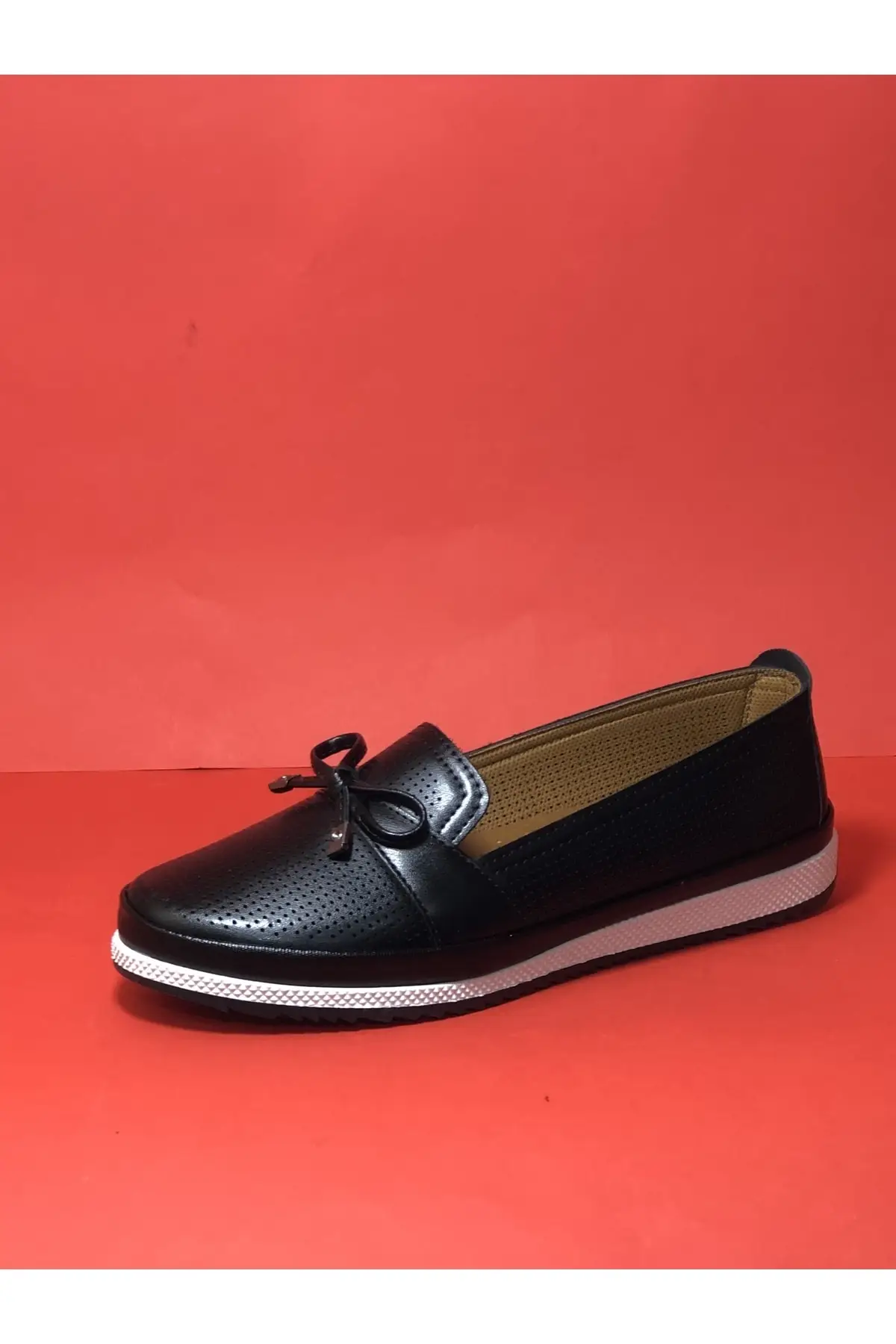 

Women Flats Shoes Black Flat Sole Skin Leather orthopedic Shoes Fashion Flats For Ladies Casual Summer Footwear
