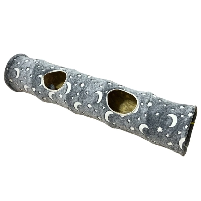 

Collapsible Tunnel Tube Pet Toy 47" Length Cats Playing Tunnel Large Tubes Durable Hideaway for Ferret Sugar Gliders