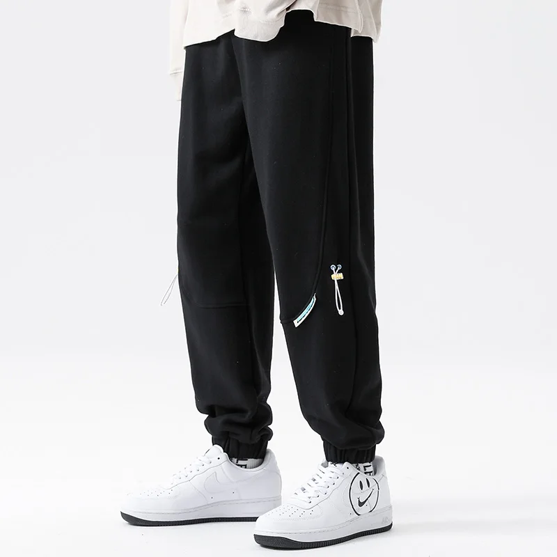 Autumn Trend Korean Version Loose Casual Lovers Pull Rope Guard Pants Male Teenage Students Handsome and Versatile Bunched Pants