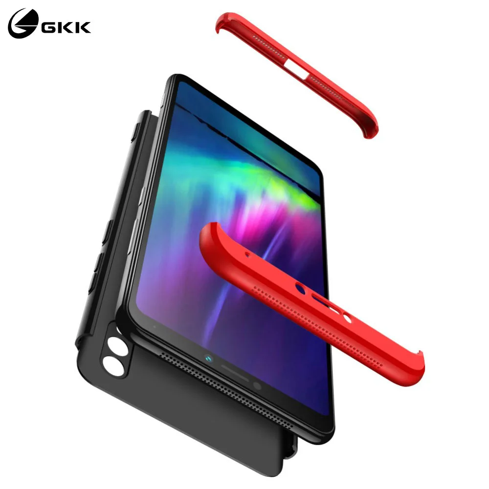 

GKK 3 в 1 чехол для Xiaomi mi 8 чехол 360 полная защита ударопрочный бизнес Матовый Жесткий ПК для Xiaomi Mi 8 mi8 Обложка Чехлы