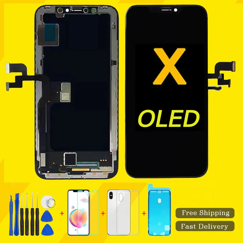OLED testato al 100% per iPhone X XR 11 Display LCD per iPhone XS XS Max schermo LCD digitalizzatore sostituzione gruppo piccolo difettoso