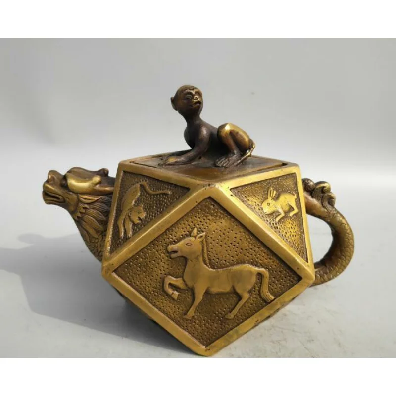 

Collection Antique Brass Zodiac Teapot Craft Statue