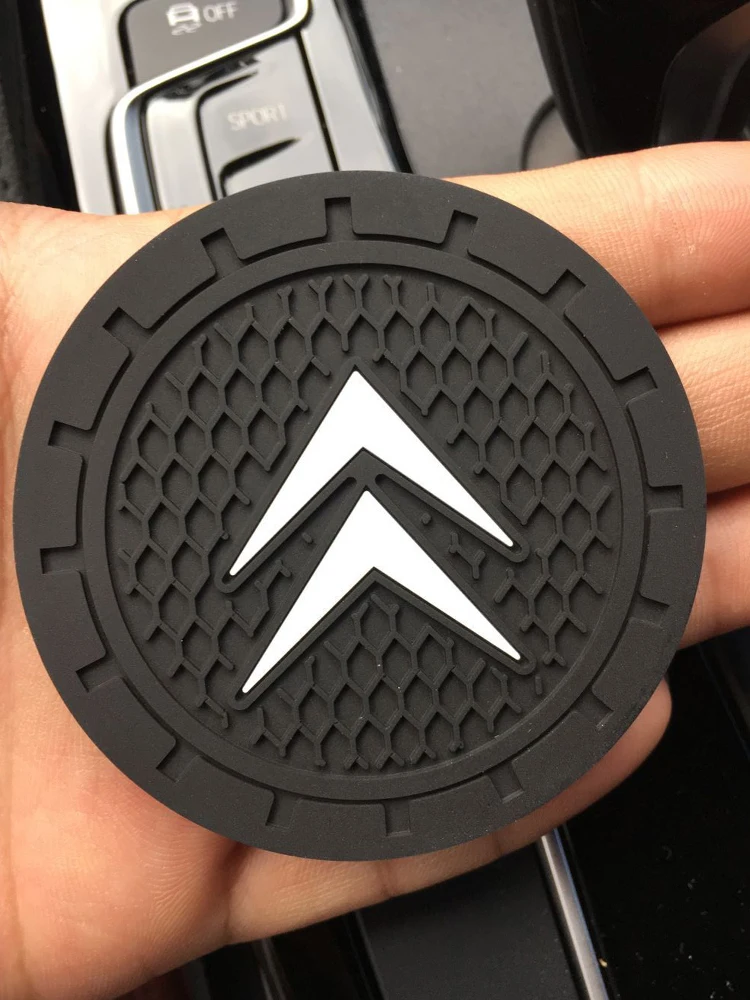 

1/2Pcs Car Coasters Cup Holder Mats Anti-Slip Cup Pad Accessories For Citroen C1 C2 C3 C4 C5 C6 C8 C4L DS3 DS4 DS5 LS DS6 Grand