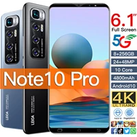 note 10 pro smartphones 6gb 128gb smart phone 6 1%e2%80%9d mtk 6763 10 core network mobile phones android 10 0 4800mah cellphone face id