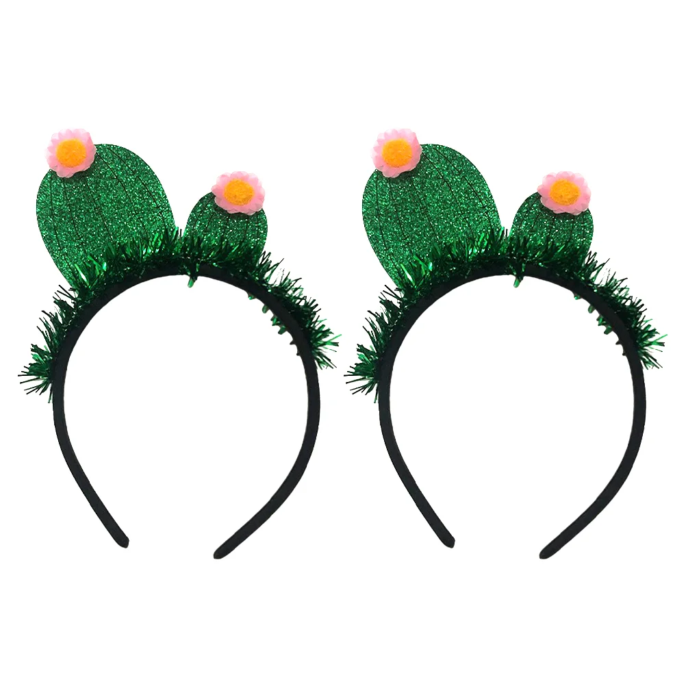 

Headband Tassel Hairband Lovely Party Headwear Cactus Styled Accessory Girl's Headgear Girls Hawaiian Outfit