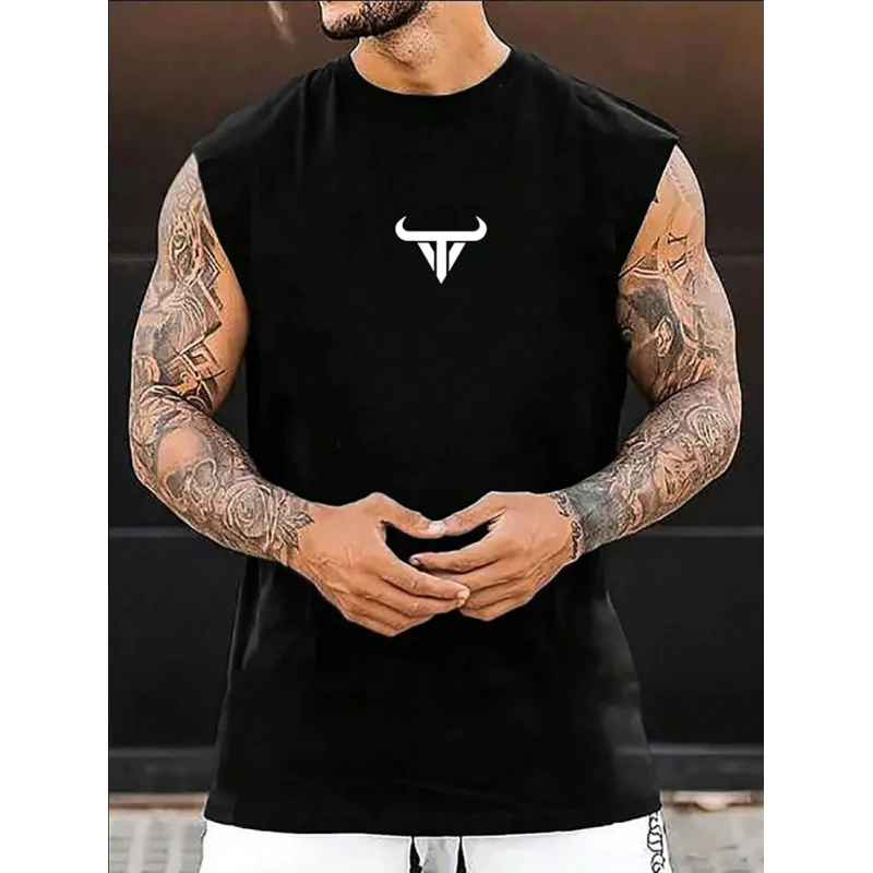 Мужская майка для бега и занятий спортом с надписью