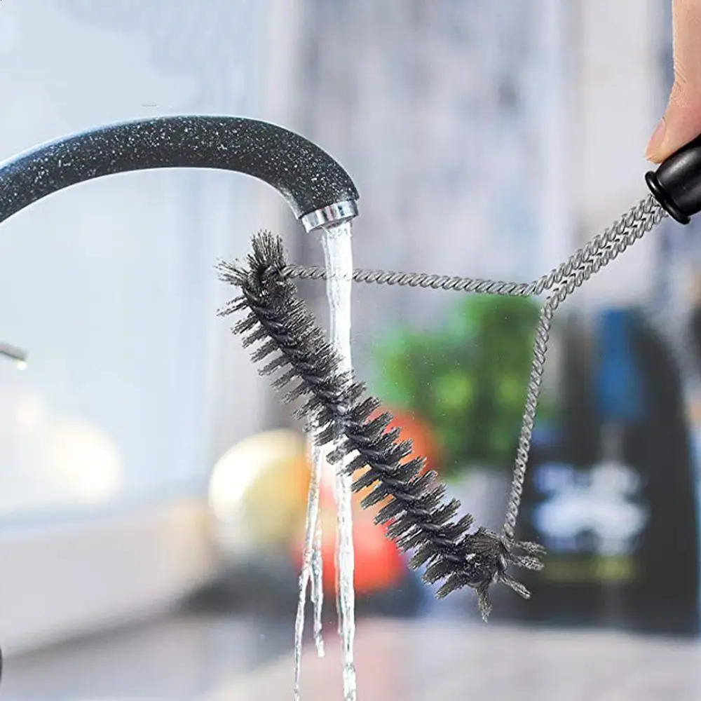 30 См Щетка Для Чистки Гриля С Искусственной Щетиной Скребок Из Нержавеющей Стали