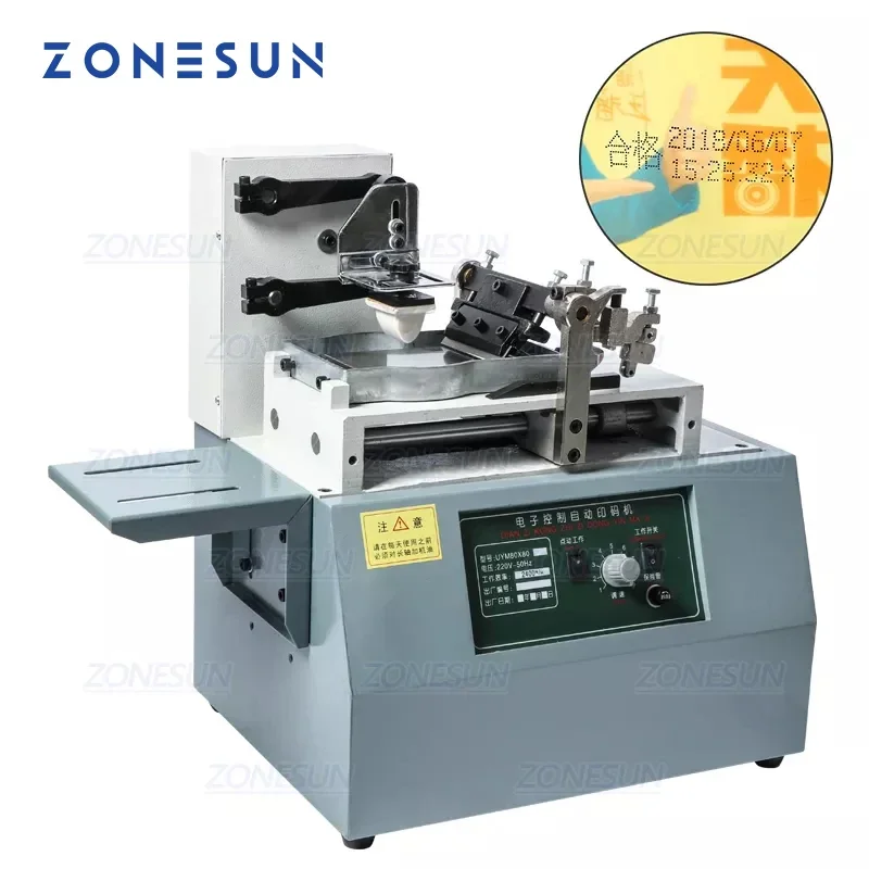 ZONESUN Автоматическая машина для печати чернильных подушечек электрическая