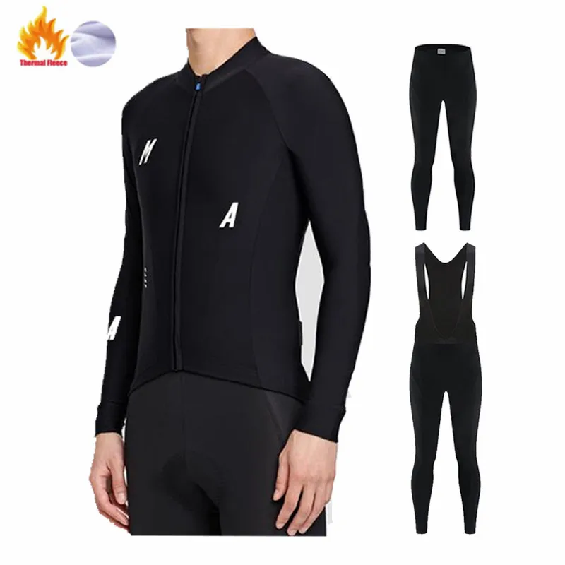 

Новинка MAAP 2022, зимний теплый флисовый комплект из Джерси для велоспорта, гоночные велосипедные костюмы, одежда для велоспорта