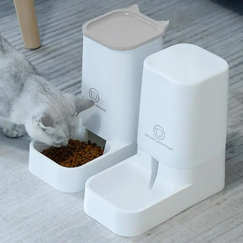 

Automatic Cat Food Dispenser Pet Smart Cat Gravity Feeder Large Mouth Food Dogs Timer Removable Auto Feeder Pet Supplies