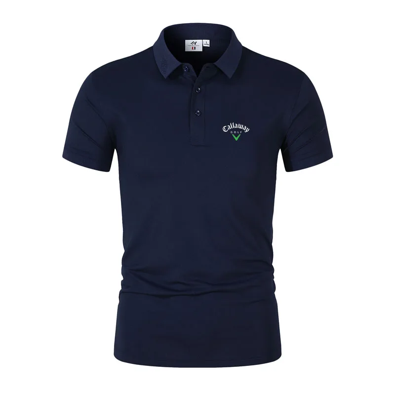 

Мужские рубашки для гольфа 2022, летняя дышащая быстросохнущая футболка, Топы, удобная спортивная одежда для гольфа, мужские рубашки поло с ко...