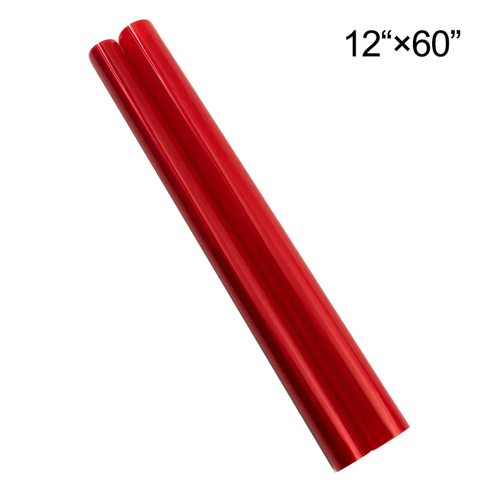 Красная виниловая пленка тинт для автомобильных фар грузовиков фотолампы 12X60