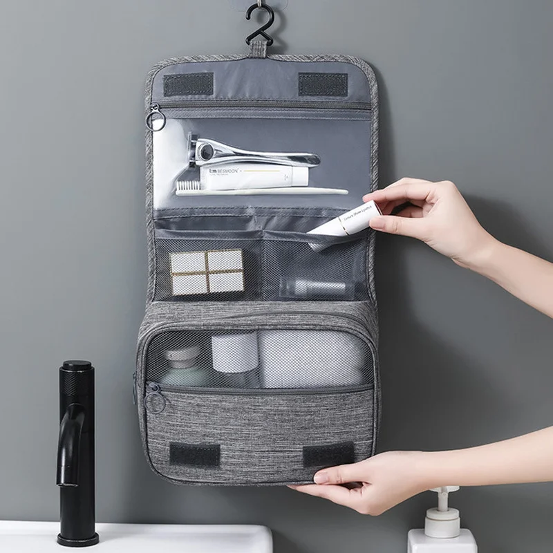 

Travel Makeup Storage Hanging Bag Waterproof Dry and Wet Separation Cosmetic Organizer Bathroom Toiletries Wash Hanging Bags