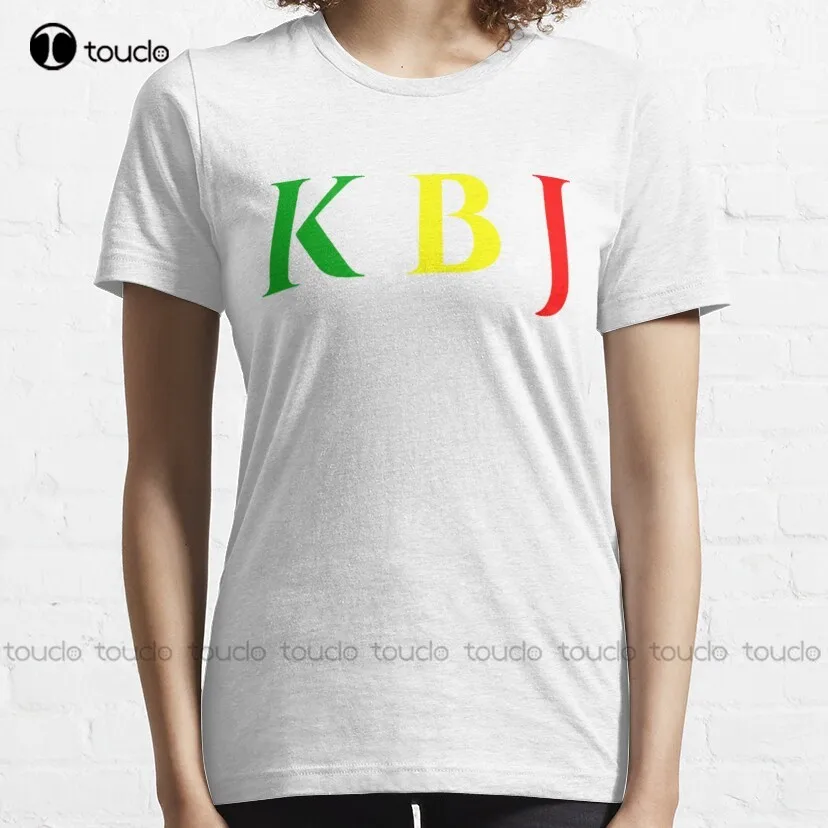 Классическая желтая футболка Kbj для справедливости кетанжи коричневый Джексон