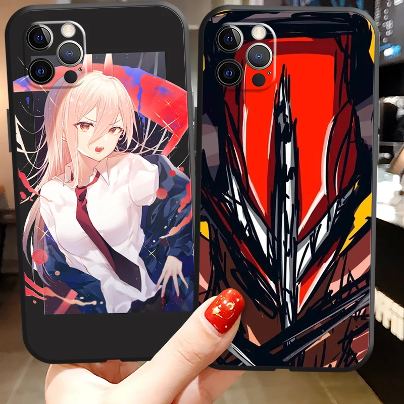 

Chainsaw Man New Phone Cases For iPhone 11 12 Pro MAX 6S 7 8 Plus XS MAX 12 13 Mini X XR SE 2020 Back Cover Soft TPU Funda