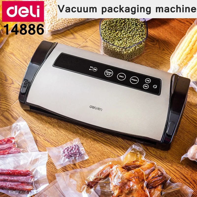

Устройство для вакуумной упаковки пищевых продуктов Deli 14886, 220 В, 50 Гц