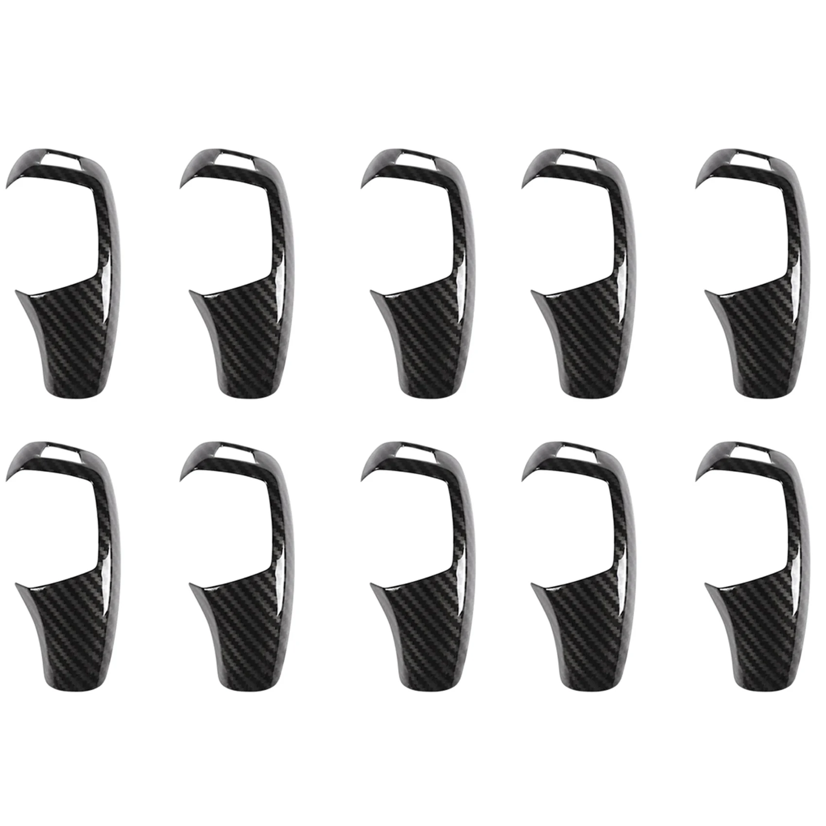 

10X Car Gear Shift Knob Cover Trim Carbon Fiber for BMW F20 F30 F31 F34 X5 F15 X6 F16 X3 F25 X4 F26 F1