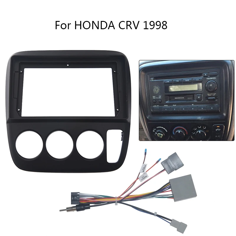 

2 Din Android Head Unit Car Radio Frame Kit For HONDA CRV CR-V 1998 Auto Stereo Dash Fascia Trim Bezel Faceplate