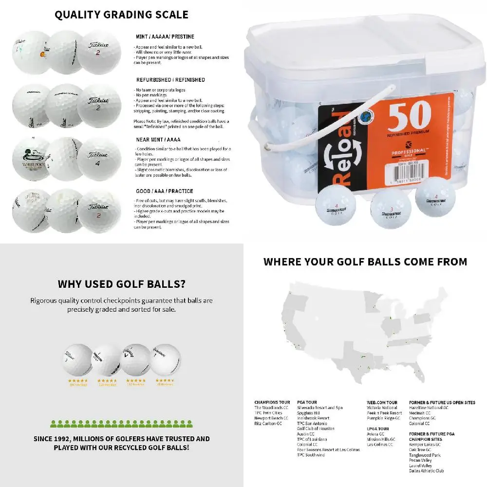 

"50 Pack of Super Awesome Golf Balls by Golf Gear - Ideal for Amateur and Professional Golfers!"