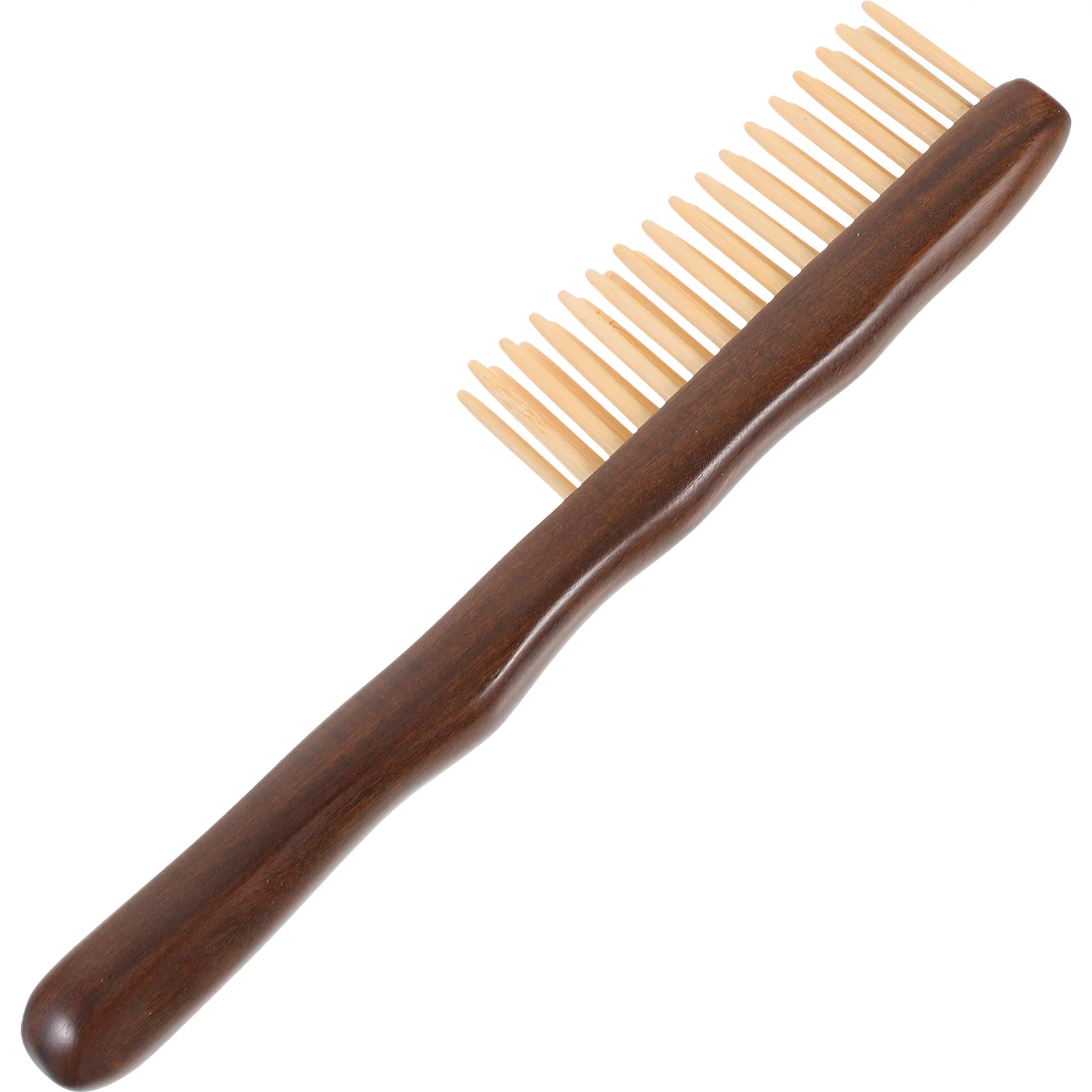 

1PC Sandalwood Comb Double-row Teeth Comb Practical Hair Comb Portable Wooden Comb Head Massager for Women Girls