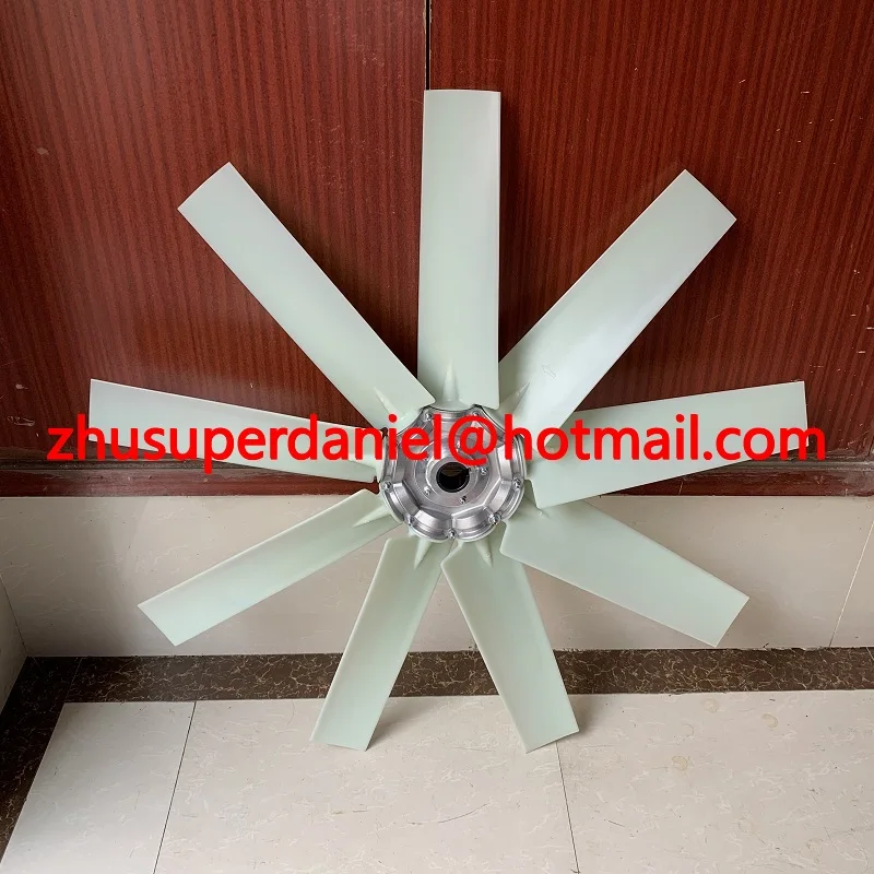 OEM 39911649 white 9 blades cooling fan air compressor axial without motor | Pneumatic Parts
