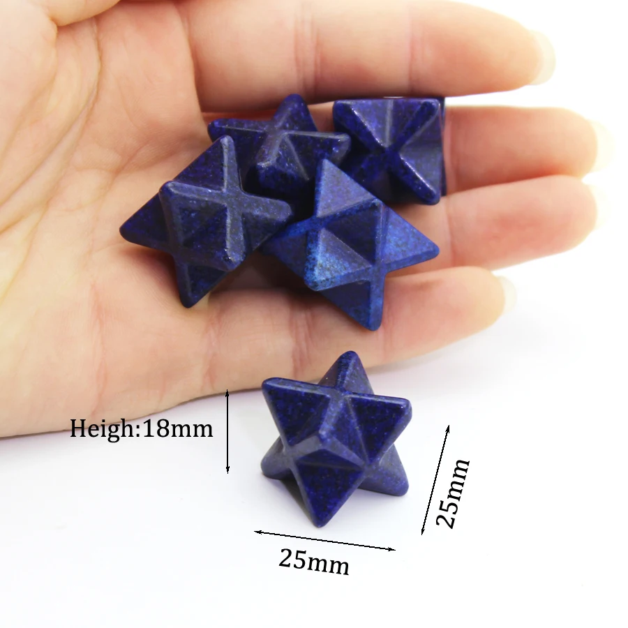 

Натуральный агатовый камень, гексаграмма, 25 мм