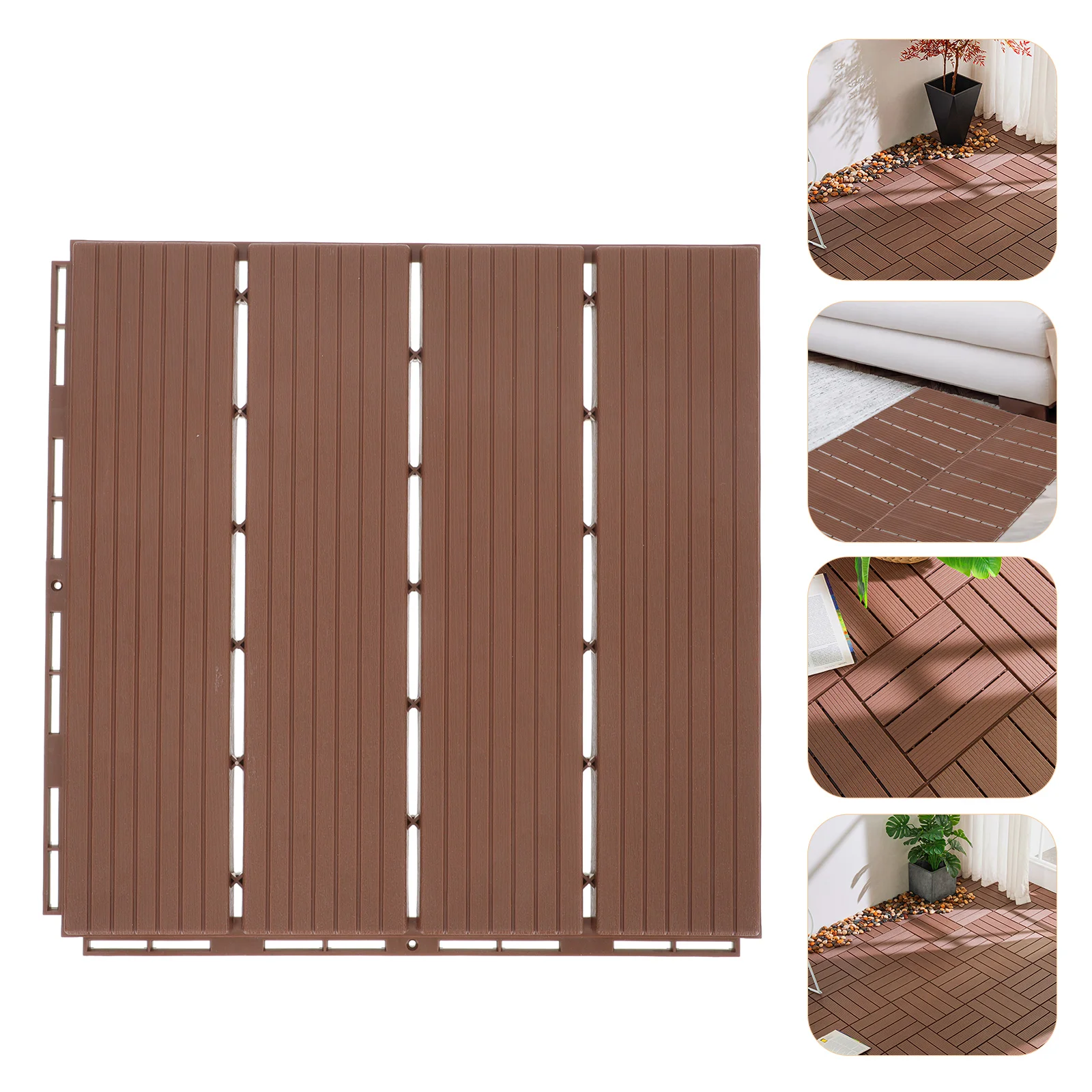 

Tiles Deck Patio Flooring Interlocking Outdoor Floor Pavers Compositetile Waterproof Balcony Decking Wood Outside Dance Party
