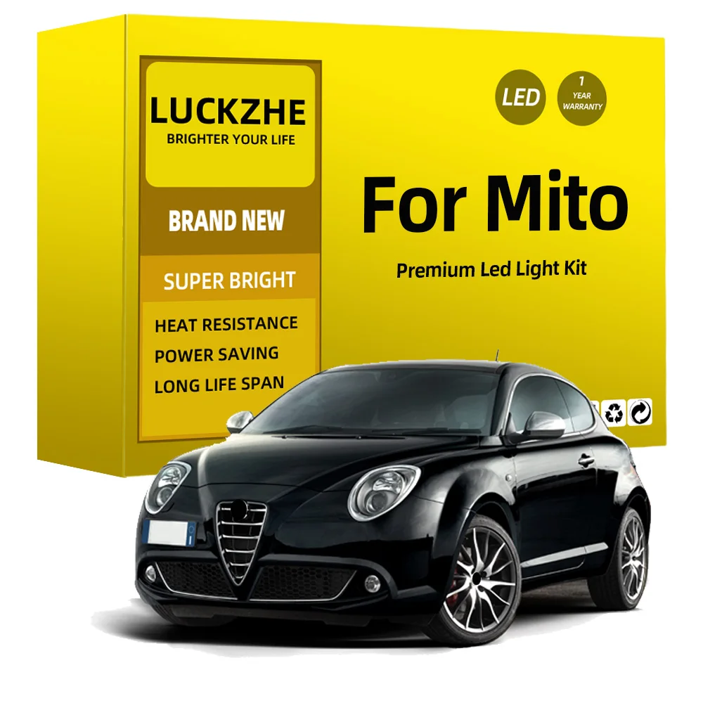 

Комплект светодиодных ламп для внутреннего освещения Alfa Romeo Mito 955 2008-2014 2015 2016 2017 2018, лампы для чтения с купольной картой Canbus, без ошибок, 11 шт.