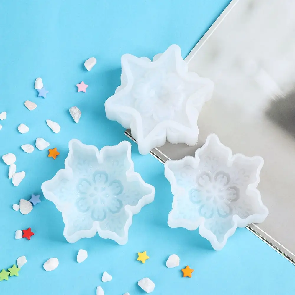 

1 шт., силиконовая форма в форме рождественской снежинки, большой звезды