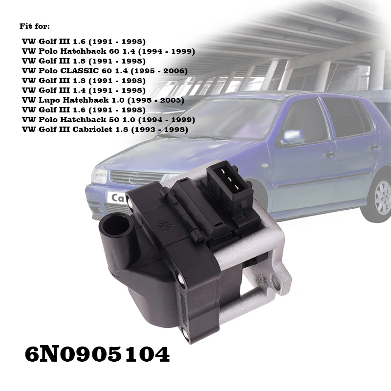 Новая катушка зажигания 6N0905104 2,8 867905352 867905104 6NO905104 для VW Golf Passat Fox AUDI 80 90 1.8L 2.0L 2.5L 122702203