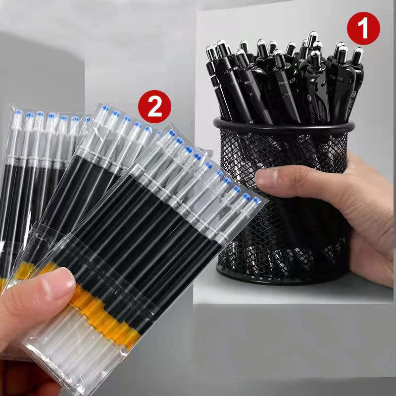 Выдвижная гелевая ручка шариковая большой емкости 0 5 мм с