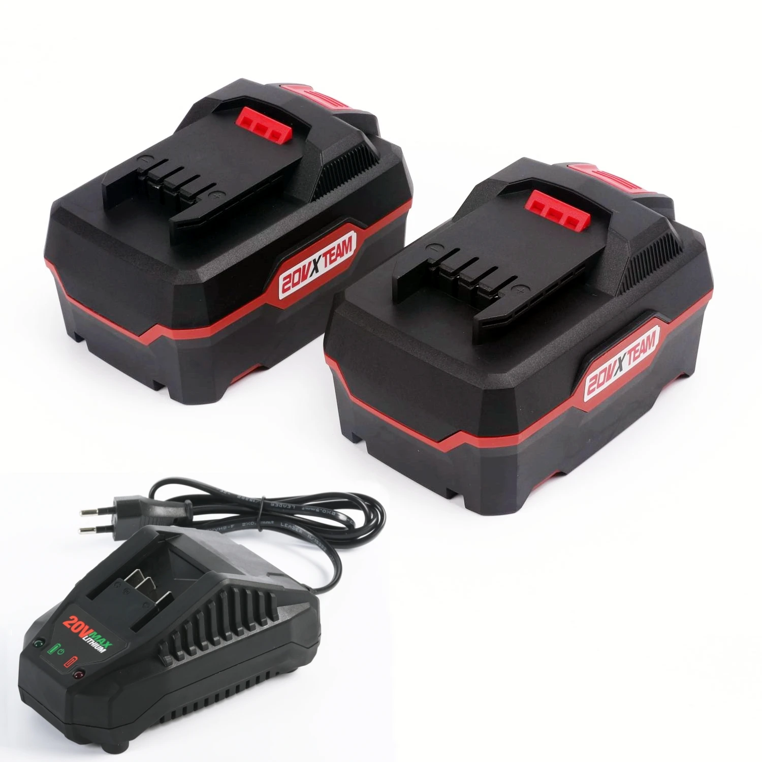 

Two 20V 5Ah Akku, One 2.4A Fast Charger for Parkside 20V Team Cordless Power Tool for for PAP 20 A3, PAP 20 B3, PAPS 208 A1