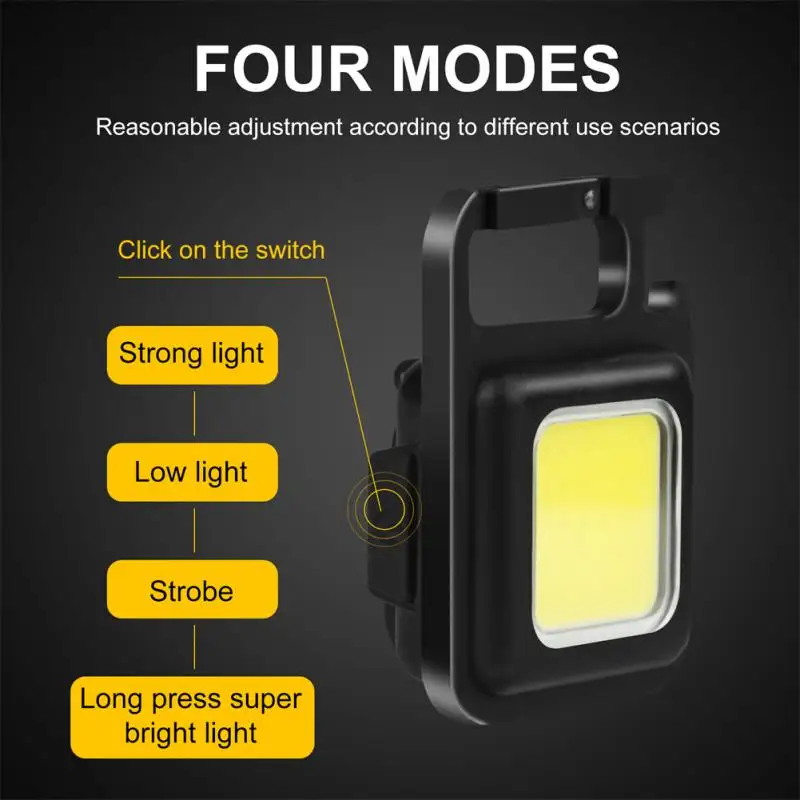 

Mini Flashlight Portable Pocket led Flashligh Keychain Rechargeable Flashligh For Outdoor Camping Fishing Small Light Corkscrew
