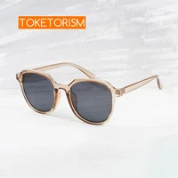 toketorism summer style anti uv sunglasses for men fashion transparent womens sun glasses