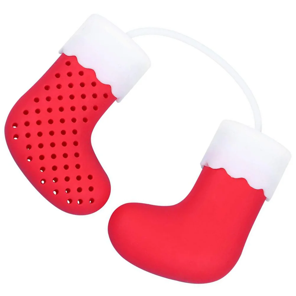 

Tea Infuser Strainer Loose Leaf Christmas Filtersteeper Silicone Coffeemesh Professional Infusers Teapot Favorsholder Party