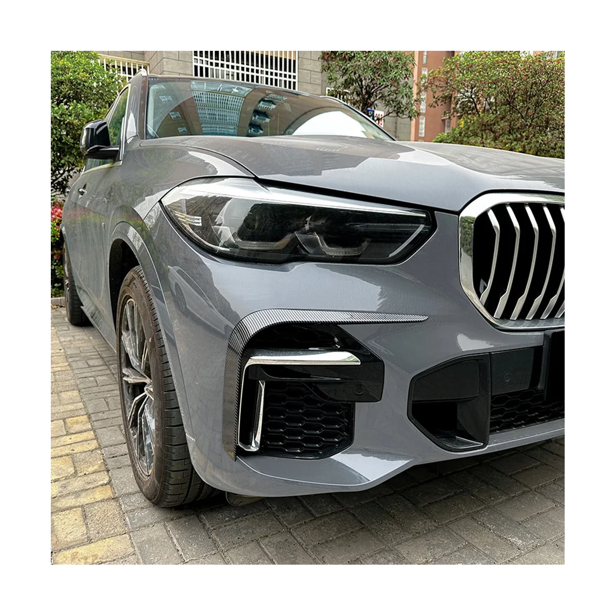 

Автомобильный передний бампер, боковой спойлер, противотуманные фары, рамы, крышка для BMW X5 G05 M Sport 2019-2022, комплекты кузова, сплиттер (углеродный)