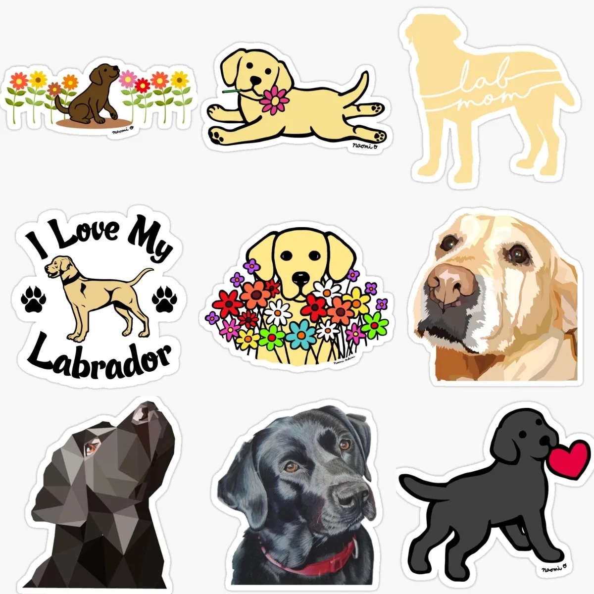 Наклейка с изображением собаки лабрадора для стен грузовика мотоцикла окна