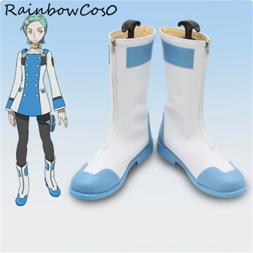 Eureka Seven AO Обувь для косплея Сапоги Игра Аниме Хэллоуин Рождество RainbowCos0 W4609