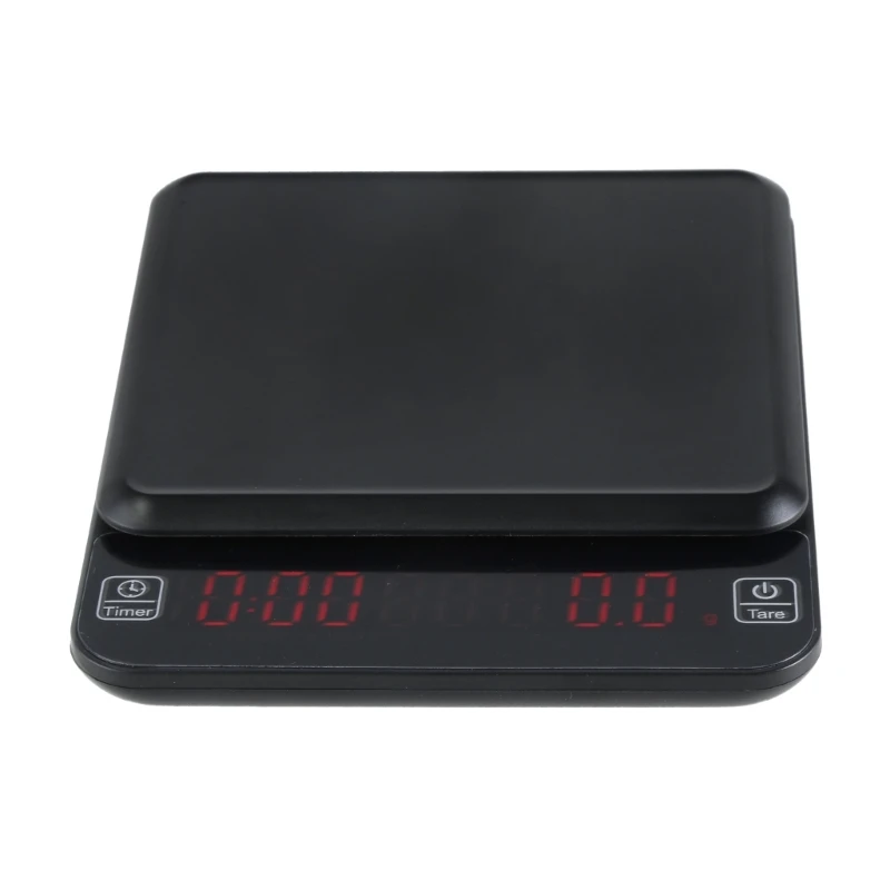 Высокоточные кофейные весы для эспрессо 3 кг/0 1 г с USB-портом зарядки Прямая