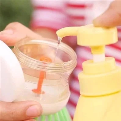 New Home Kitchen Washing Utensils Pot Dish Brush With Up Liquid Soap Dispenser Wash Tool | Дом и сад