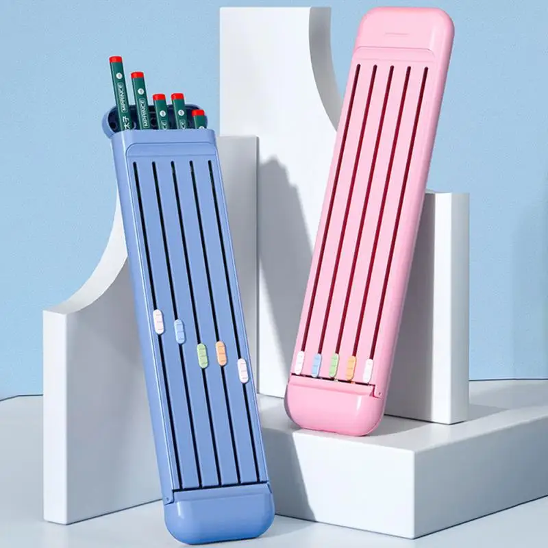 

Portable Student Pen Case Good-looking New Economic Stationery Box School Reward Gifts Multifunctional Pen Box Pencil Case 1pc