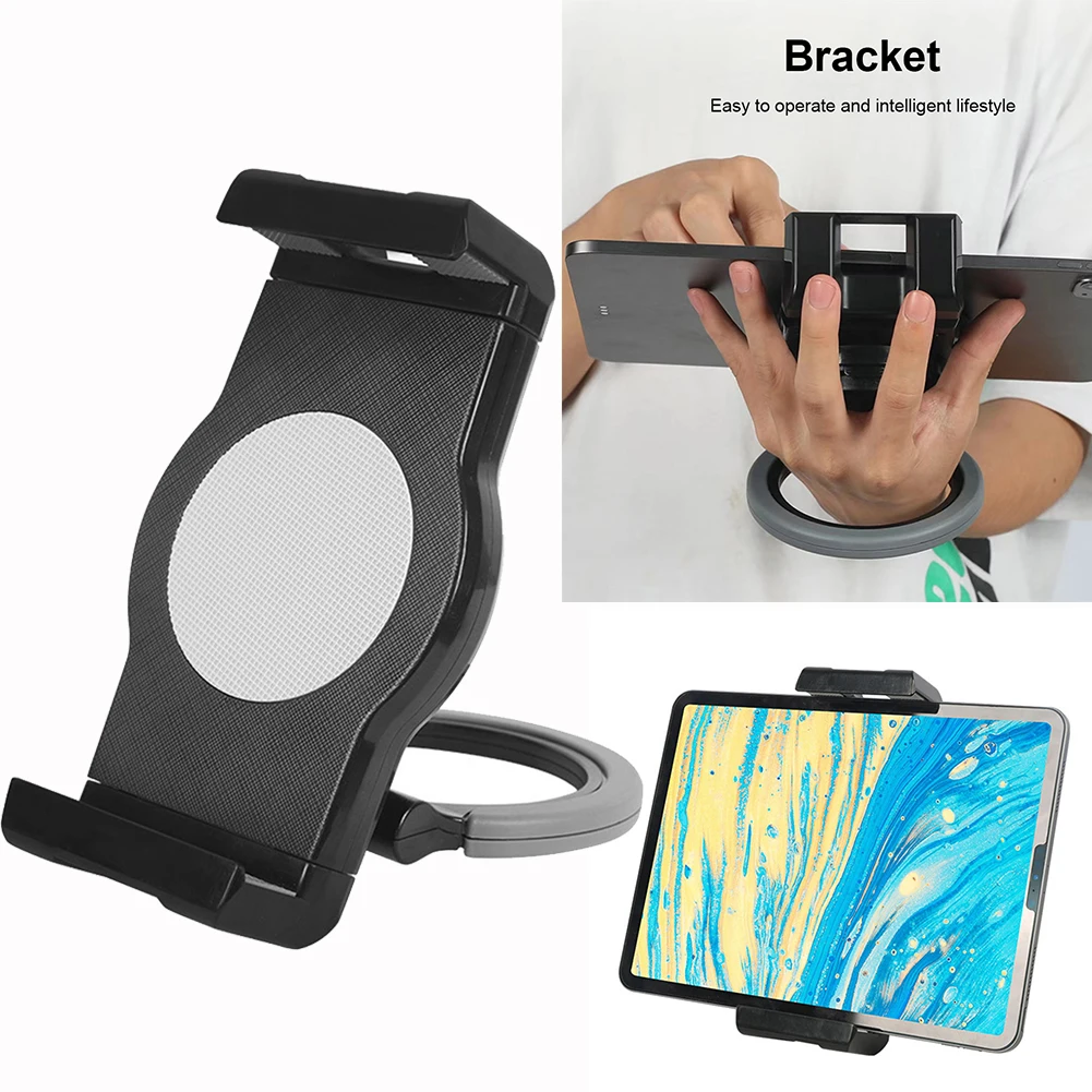 

Держатель для планшета iPad, складной универсальный Настольный кронштейн для планшета, ручной ремешок, держатель, поддержка для рисования и з...