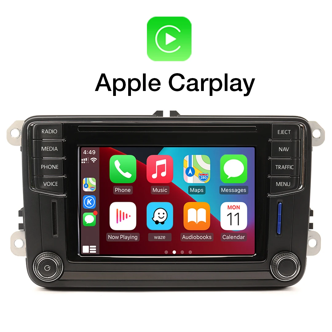 Автомобиль MIB Radio 5C0035682G Carplay Android Auto 6.5 &quot сенсорный экран головное устройство с CD SD