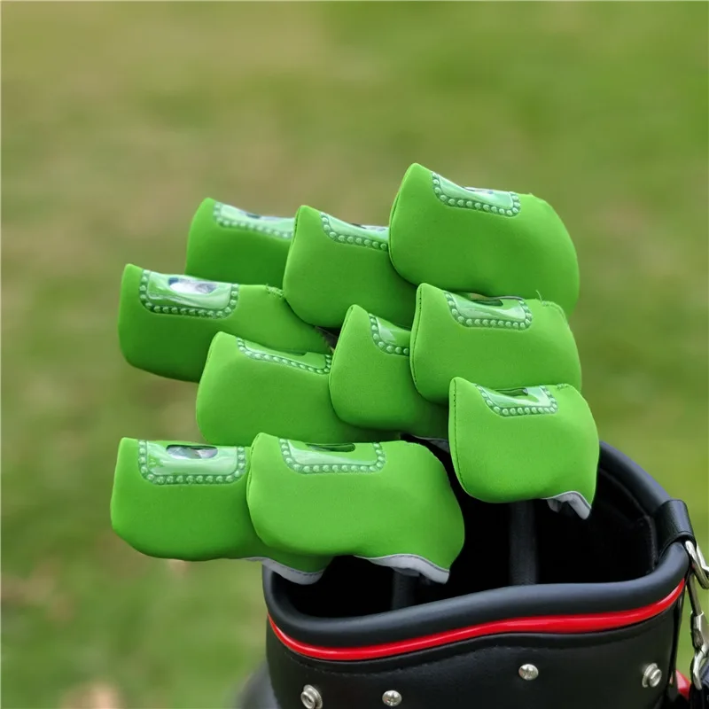 

10pics/a Lot Simple Design Golf Club Iron Headcover Frabic Material Sports Golf Club Iron Head Cover Free Shipping